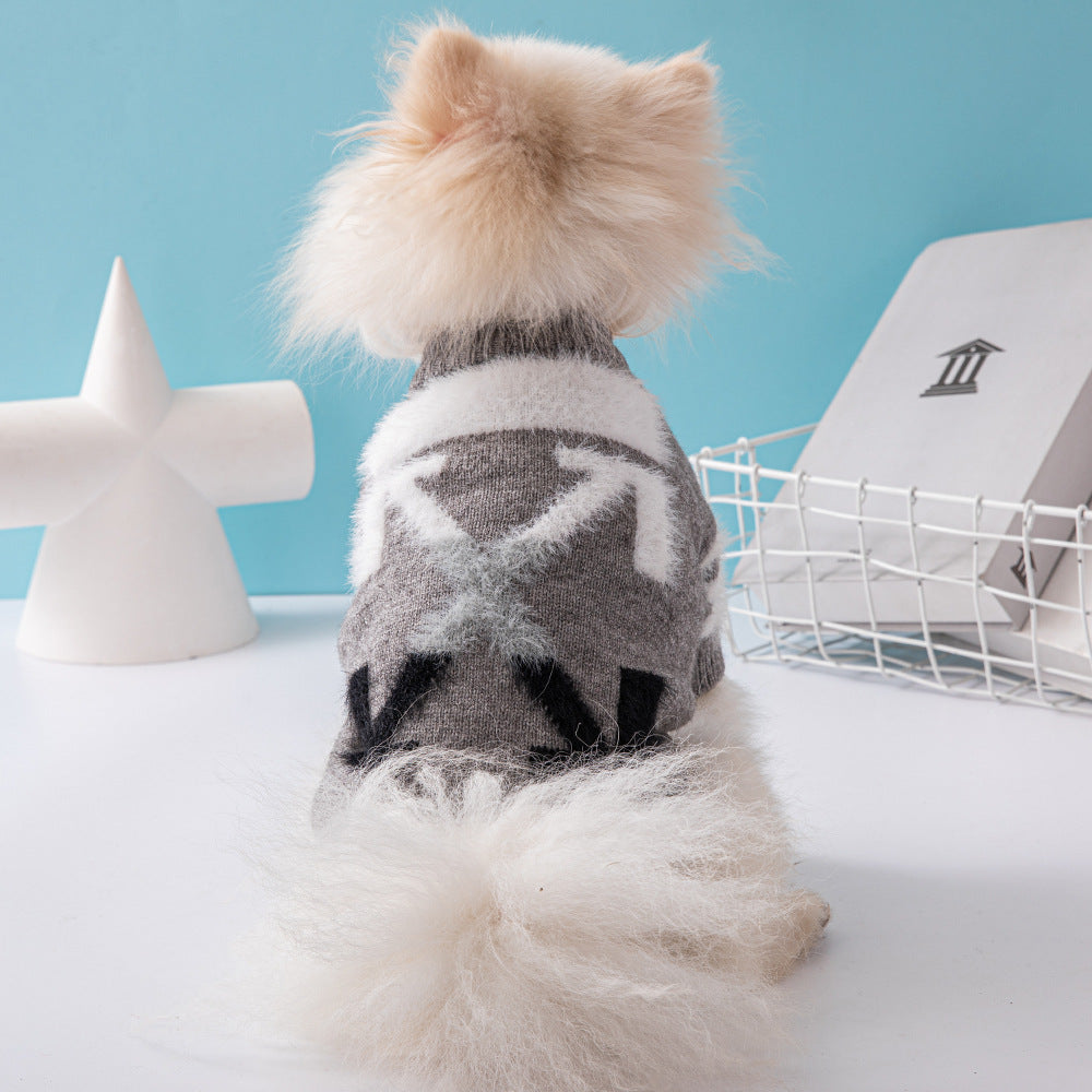 Paw White Wool Sweater