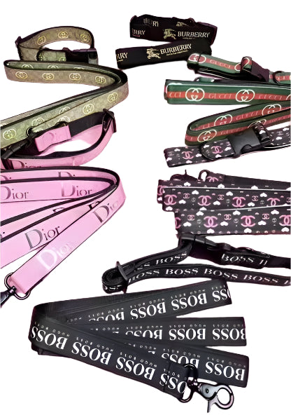 Luxury Logo Collar + Leash Set