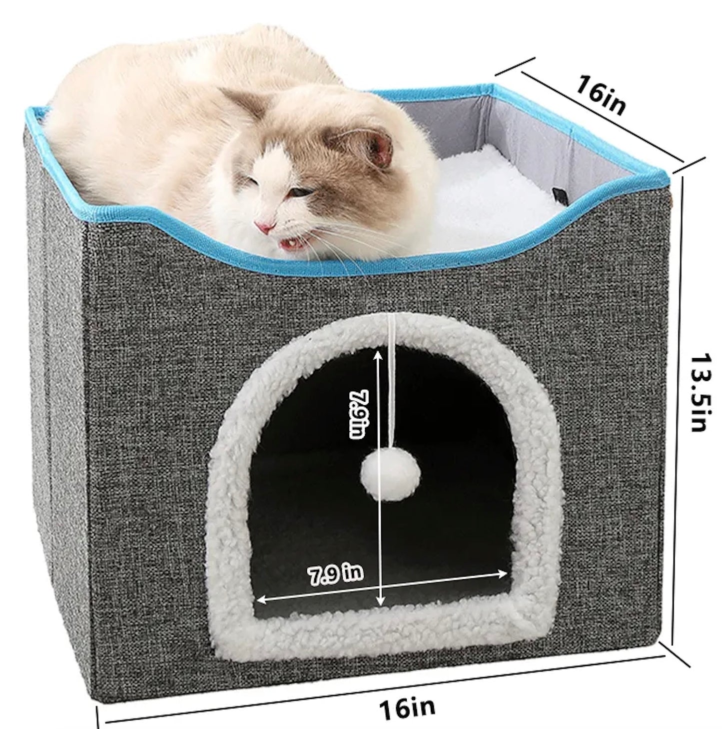 Indoor Cats Cube House, Double Deck