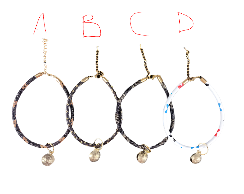 Luxury Print Necklace with Charm