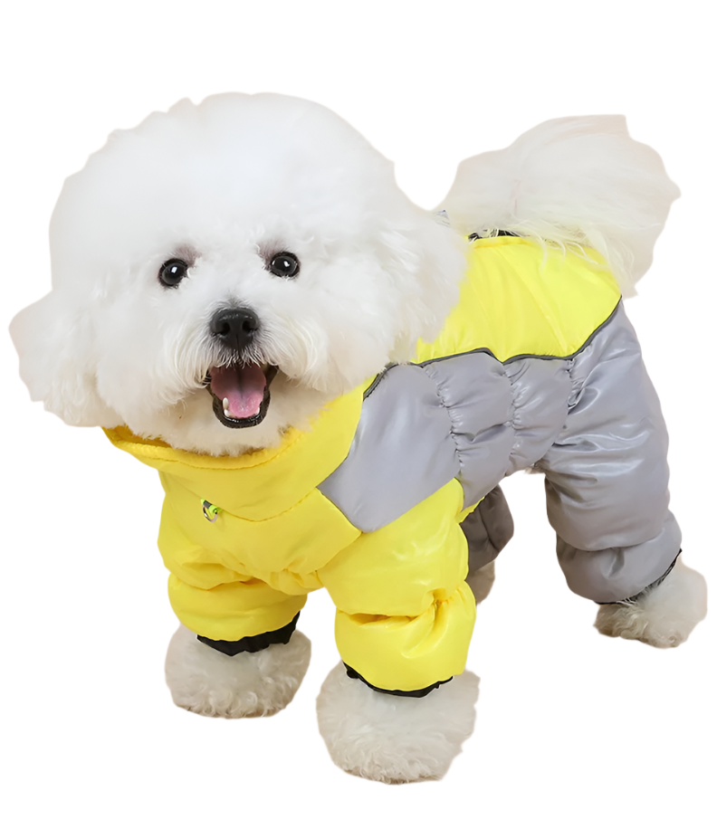 Fleece Waterproof & Windproof Pet Jumpsuit Coat Jacket For Cats And Dogs
