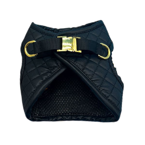 Iconic Noir Step-In Harness & Leash Set – Designer Inspired
