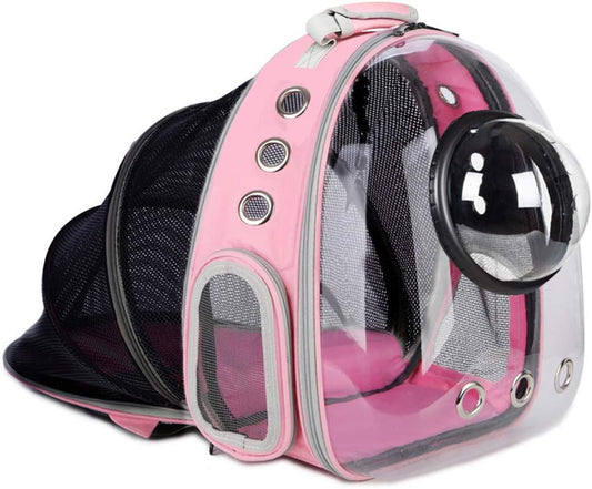 Expandable, Clear Pet Backpack Carrier Bubble Breathable