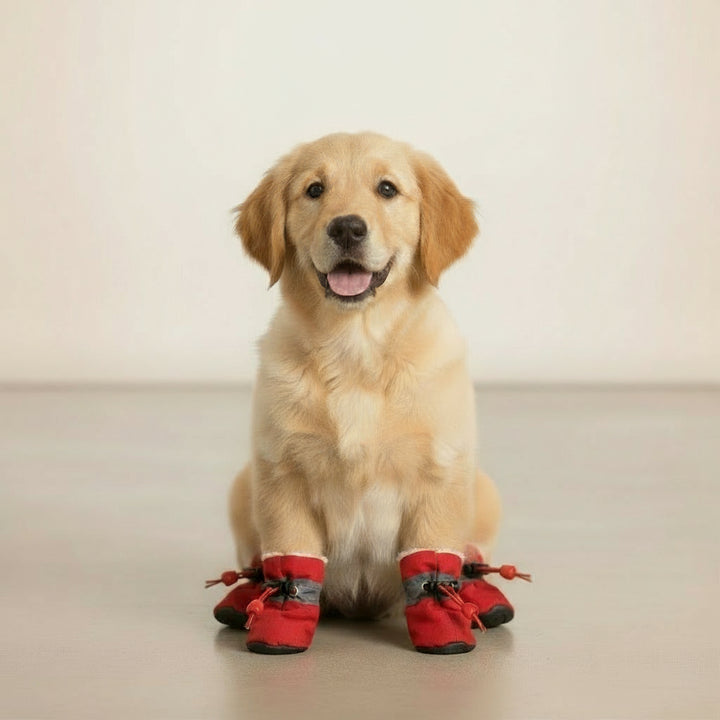 Non-Slip Puppy Shoes,  Dog Shoes with Adjustable Drawstring