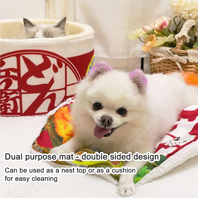 Ramen Noodle Dog & Cat Bed