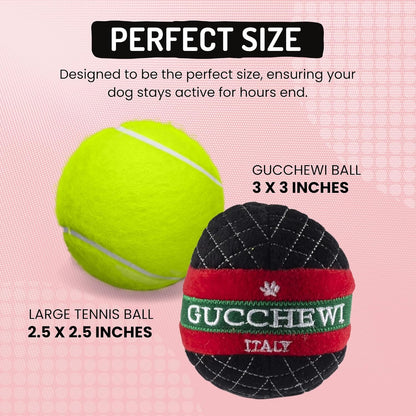 Gucchewi Ball Squeaky Plush Chew Toy