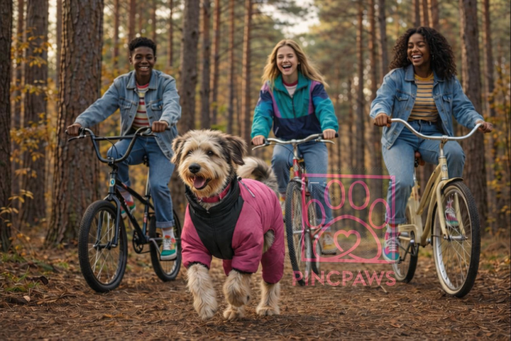 The Boom Boom Puffer – Retro 4-Leg Thermal Dog Coat