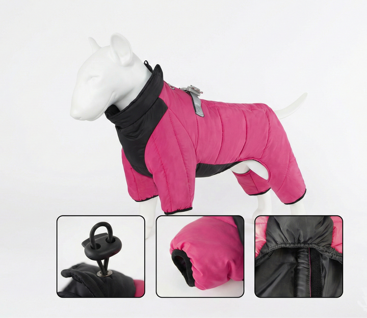 The Boom Boom Puffer – Retro 4-Leg Thermal Dog Coat
