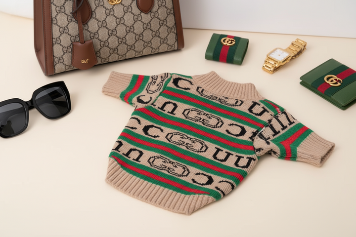 Pucci Buttoned Knit Sweater Cardigan (Beige)