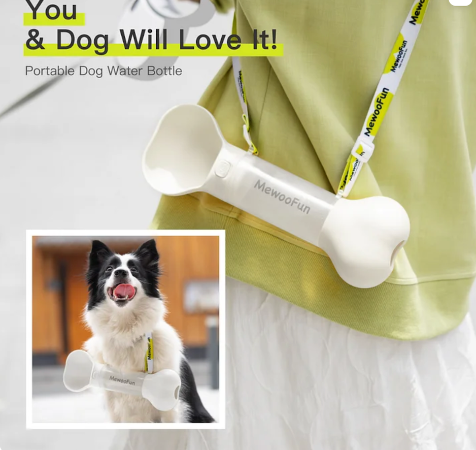 2-in1 Portable Bone-Style Water Bottle