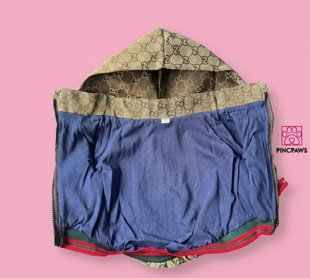 The Iconic Gucci-Inspired Pet Hoodie Jacket