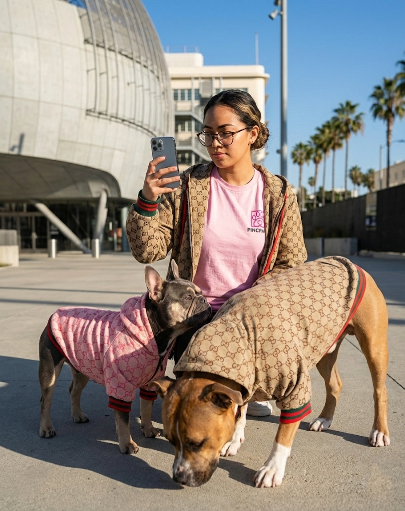The Iconic Gucci-Inspired Pet Hoodie Jacket