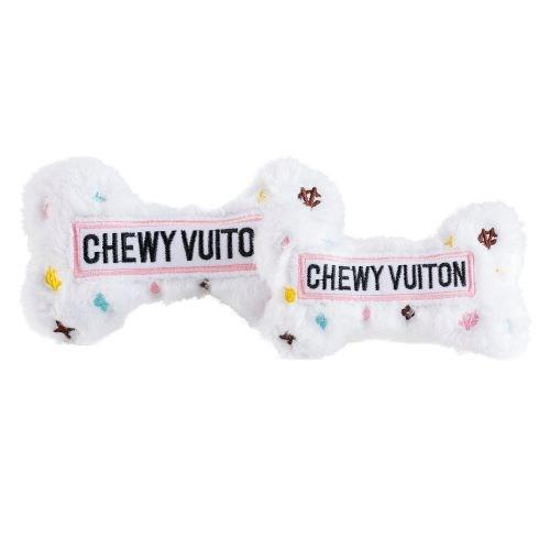 Chewy Vuiton Bone Plush Chew Toy