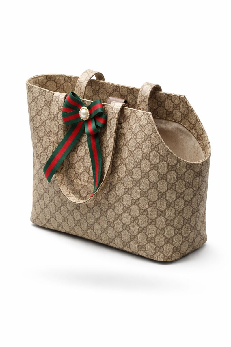 Iconic Luxury Monogram Pet Carrier – Designer-Inspired