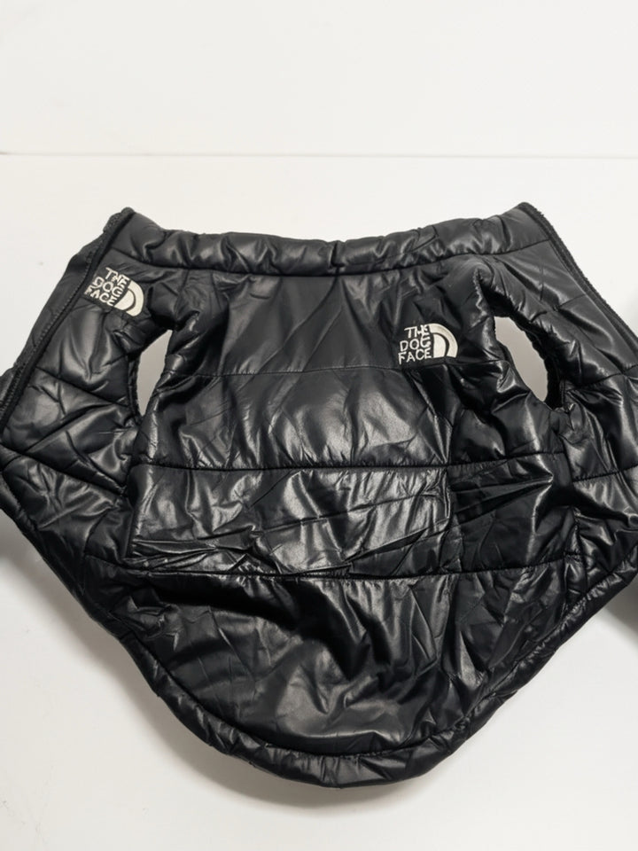 The Dog Face Black Puffer Dog Vest