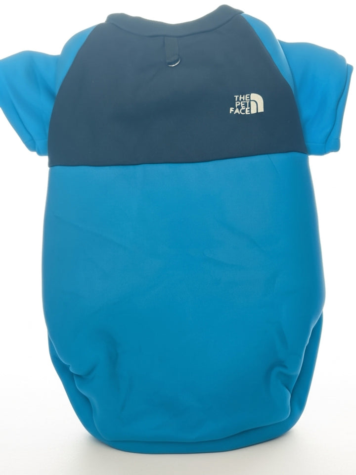 Blue & Charcoal Dog Shirt – “The Pet Face”