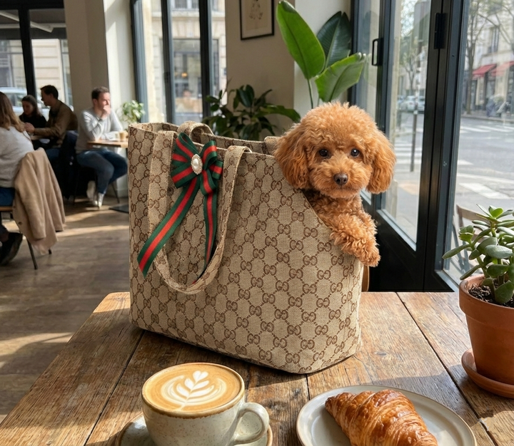 Iconic Luxury Monogram Pet Carrier – Designer-Inspired