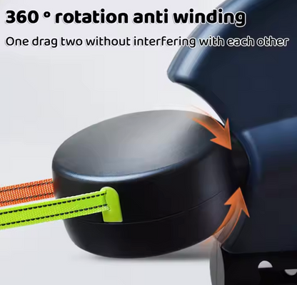 Double Dog Leash Extendable