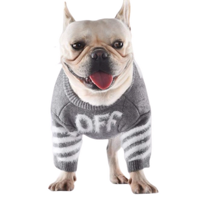 Paw White Wool Sweater