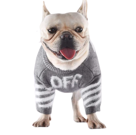 Paw White Wool Sweater