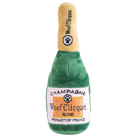 Woof Clicquot Rose Plush Chew Toy