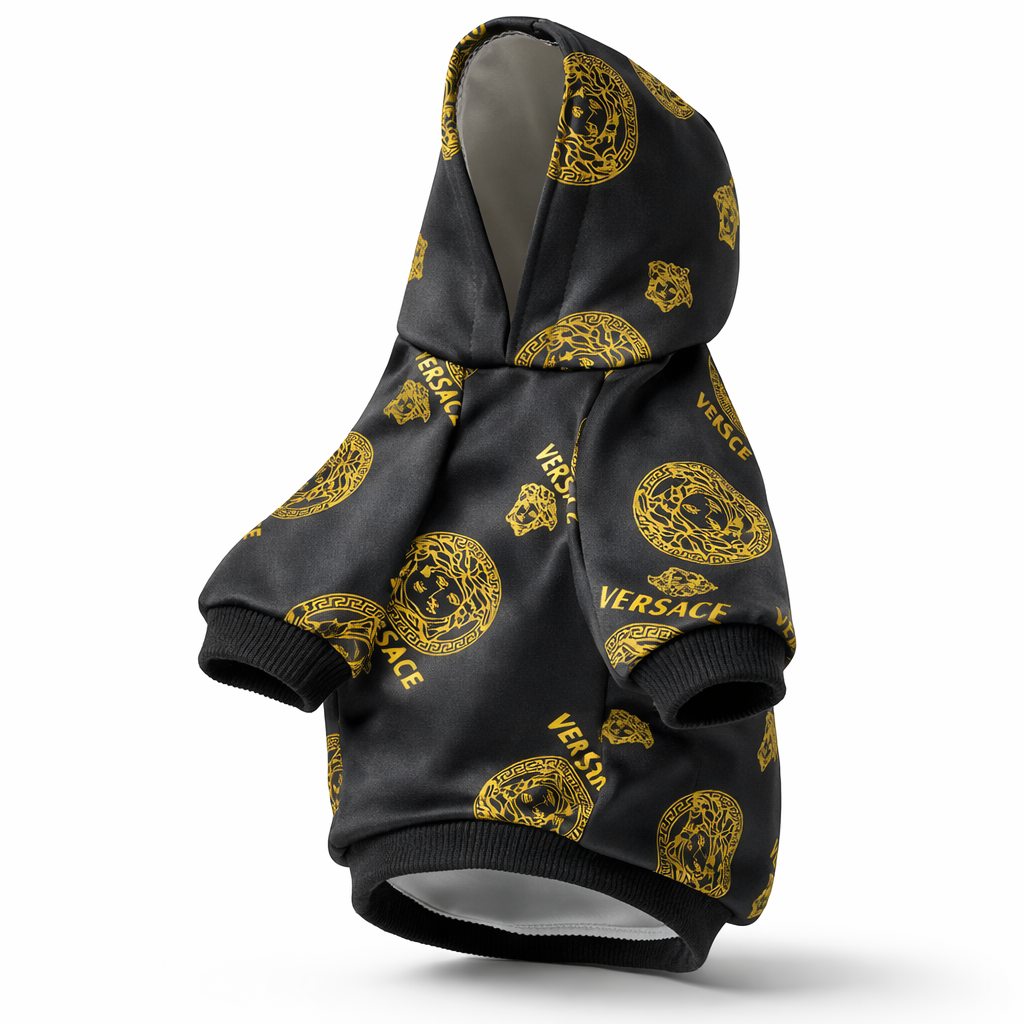 Midnight Muse: The Iconic Medusa Dog Hoodie