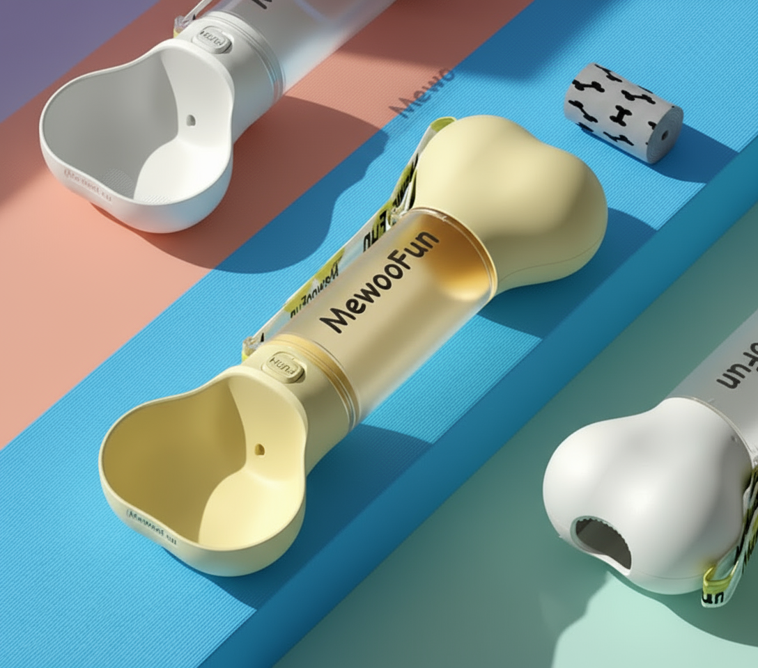 2-in1 Portable Bone-Style Water Bottle