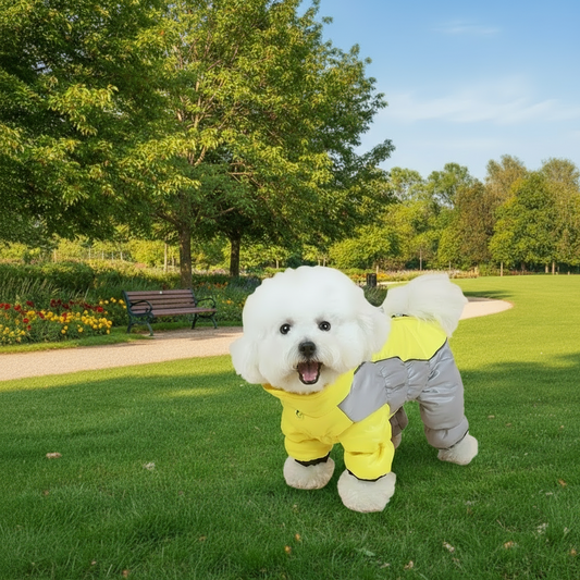 Fleece Waterproof & Windproof Pet Jumpsuit Coat Jacket For Cats And Dogs