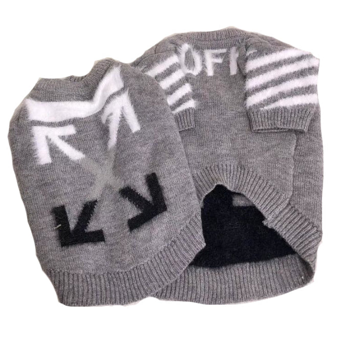 Paw White Wool Sweater