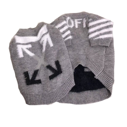 Paw White Wool Sweater