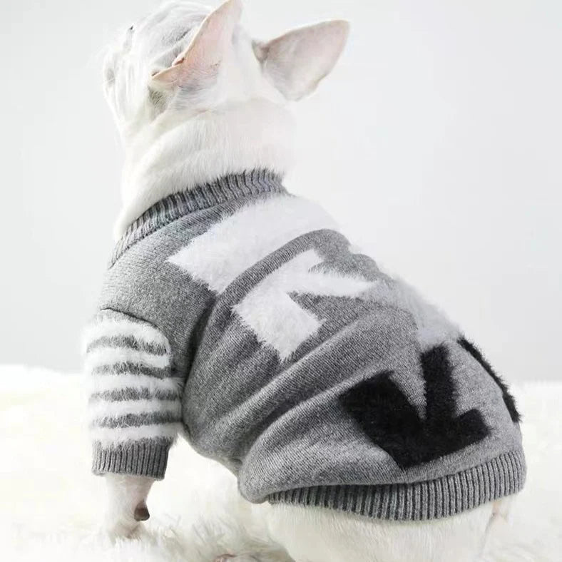 Paw White Wool Sweater