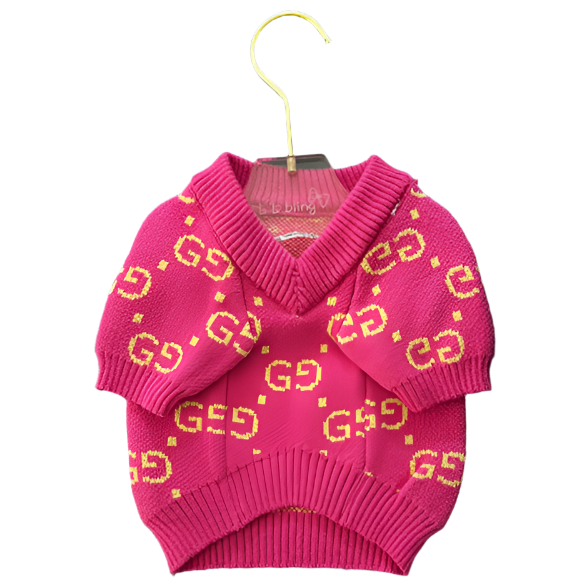 Pucci Monogram V-Neck Knit Sweater