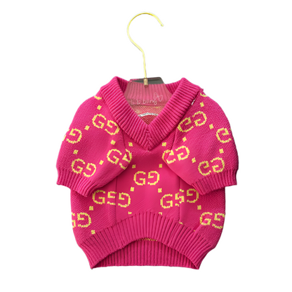 Pucci Monogram V-Neck Knit Sweater
