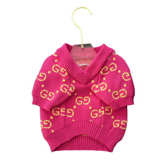 Pucci Monogram V-Neck Knit Sweater